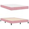 vidaXL Boxspringbett mit Matratze Rosa 160 x 200 cm Stoff