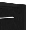 vidaXL Waschbeckenunterschrank Schwarz Eichen-Optik 60x33x60 cm