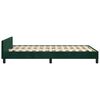vidaXL Bettgestell ohne Matratze Dunkelgr&uuml;n 120x200 cm Samt