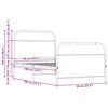 vidaXL Bettgestell ohne Matratze 90x190 cm Sonoma-Eiche Holzwerkstoff