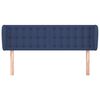 vidaXL Kopfteil mit Ohren Blau 147x23x78/88 cm Stoff