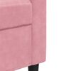 vidaXL 3-tlg. Sofagarnitur mit Kissen Rosa Samt