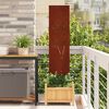 vidaXL Garten Sichtschutz-Leinwand Rostig 32 x 140 cm Wetterfeststahl