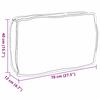 vidaXL Kissen Taupe 70 x 40 x 12 cm Oxford-Stoff