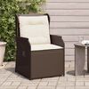 vidaXL Gartenbank 2 pcs Braun Poly-Rattan
