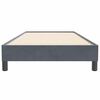 vidaXL Boxspringbett ohne Matratze Dunkelgrau 80x220 cm Samt