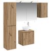 vidaXL Badezimmerschrank-Set 5 pcs Artisan-Eiche 50 x 14,5 x 70 cm