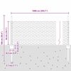 vidaXL Zaun mit Pfosten Silber 0,5 x 10 m Stahl