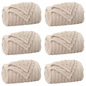 vidaXL Wohndecken 6 stk. Beige 270 x 240 cm 9.94 kg Fleece