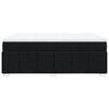 vidaXL Boxspringbett mit Matratze Schwarz 140x190 cm Stoff