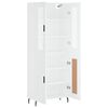 vidaXL Highboard Wei&szlig; 69,5x34x180 cm Holzwerkstoff