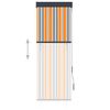 vidaXL Au&szlig;enrollo 60 x 250 cm Gelb und Blau