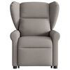 vidaXL Relaxsessel mit Aufstehhilfe Taupe Stoff