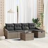 vidaXL Sofa Set mit Kissen 5 pcs Poly-Rattan