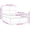 vidaXL Boxspringbett mit Matratze Dunkelgr&uuml;n 140x200 cm Samt