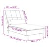 vidaXL Massage-Chaiselongue mit Nackenrolle Blau Samt