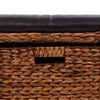 vidaXL Sitzbank mit 3 K&ouml;rben Seegras 105&times;40&times;42 cm Braun