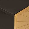 vidaXL Beistellschrank mit Speicher Schwarz und Gold 80 x 33.5 x 75 cm