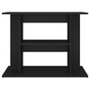 vidaXL Aquariumst&auml;nder Schwarz 80x35x60 cm Holzwerkstoff