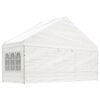 vidaXL Pavillon mit Dach Wei&szlig; 8,92x5,88x3,75 m Polyethylen