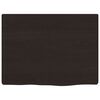 vidaXL Wandregal Dunkelbraun 40x30x2 cm Massivholz Eiche Behandelt
