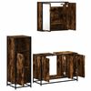 vidaXL 3-tlg. Badm&ouml;bel-Set R&auml;uchereiche Holzwerkstoff