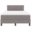 vidaXL Boxspringbett mit Matratze Taupe 120 x 190 cm Stoff