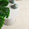 vidaXL Teppich ISTAN Hochflor Gl&auml;nzend Creme 140x200 cm