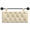 vidaXL H&auml;ngevorderseite Wandmontiert Creme 100 x 55 x 7 cm Stoff