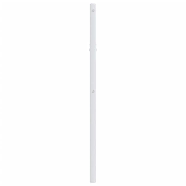vidaXL Ersatz-Kopfteil Metall Wei&szlig; 107 cm