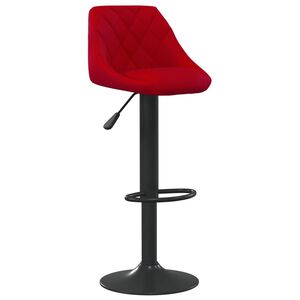 vidaXL Barhocker Weinrot Samt