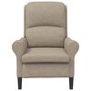 vidaXL Sessel Taupe 76 x 94 x 102 cm Mikrofaser