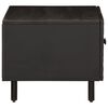 vidaXL Couchtisch Schwarz 80x50x40 cm Massivholz Mango