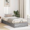 vidaXL Ottoman Bettgestell Graues Sonoma 193 x 120 x 25 cm Spanplatte