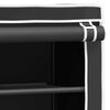 vidaXL Toilettenregal 2 Ablagen Schwarz 56x30x170 cm Eisen