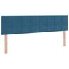 vidaXL Aufbewahrungsbett mit Matratze Dunkelblau 160 x 200 cm Samt
