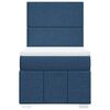 vidaXL Boxspringbett mit Matratze Blau 100x200 cm Stoff