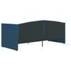 vidaXL Tagesbett mit Matratze USB Blau Samt 90x200 cm