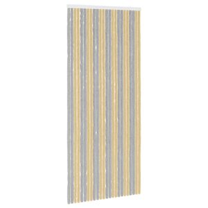 vidaXL Insektenschutzvorhang Chenille Grau und Beige 100 x 230 cm