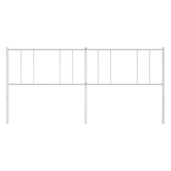 vidaXL Kopfteil Metall Wei&szlig; 180 cm