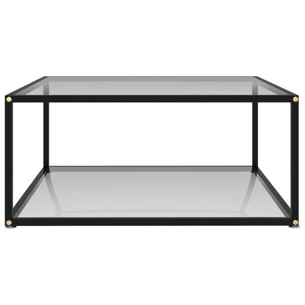 vidaXL Couchtisch Transparent 80x80x35 cm Hartglas