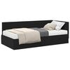 vidaXL Eckbettgestell mit Matratze 2 stk. Schwarz 90 x 200 cm Samt