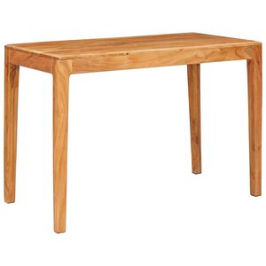 vidaXL Esstisch 110 x 55 x 76 cm Massivholz Akazie Braun Rechteckig