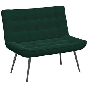 vidaXL Sitzbank Dunkelgr&uuml;n 110x74x84 cm Samt