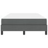 vidaXL Boxspringbett mit Matratze Dunkelgrau 120 x 190 cm Stoff