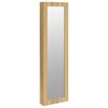 vidaXL Schmuckschrank mit Spiegel Wandmontage 30x8,5x106 cm