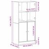 vidaXL Hochboard Schwarz 68 x 37 x 142 cm Holzwerkstoff
