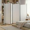 vidaXL 6-tlg. Paravent Wei&szlig; 520x180 cm Stoff
