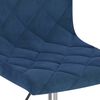vidaXL Esszimmerst&uuml;hle 2 Stk. Drehbar Blau Samt