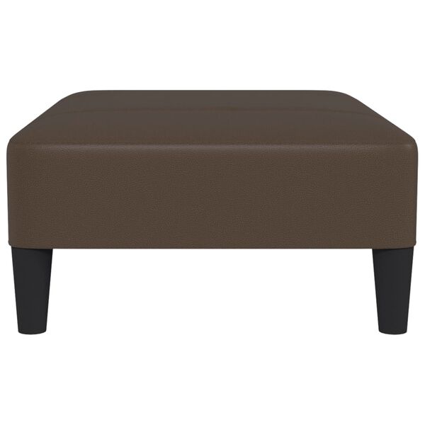 vidaXL Fu&szlig;hocker Braun 78x56x32 cm Kunstleder